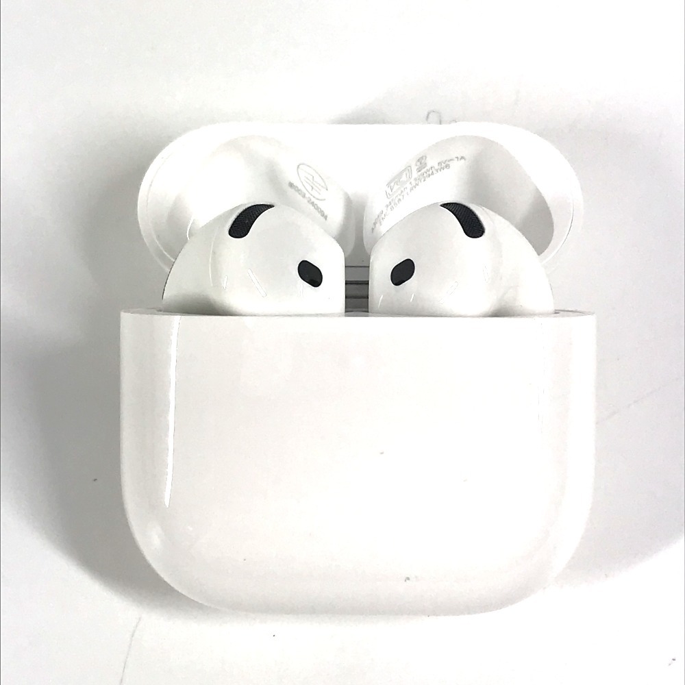 Apple アップル イヤフォン MXP93J/A AirPods 4 アクティブノイズキャンセリング搭載モデル AirPods4 イヤホン ワイヤレス アクセサリー プラスチック ホワイト