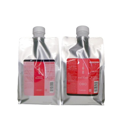 Lebel ルベル IAU イオ クレンジング リラックスメント(シャンプー)1000ml＆イオ クリーム シルキーリペア トリートメント1000ml 詰め替えセット(送料無料 一部地域除く)