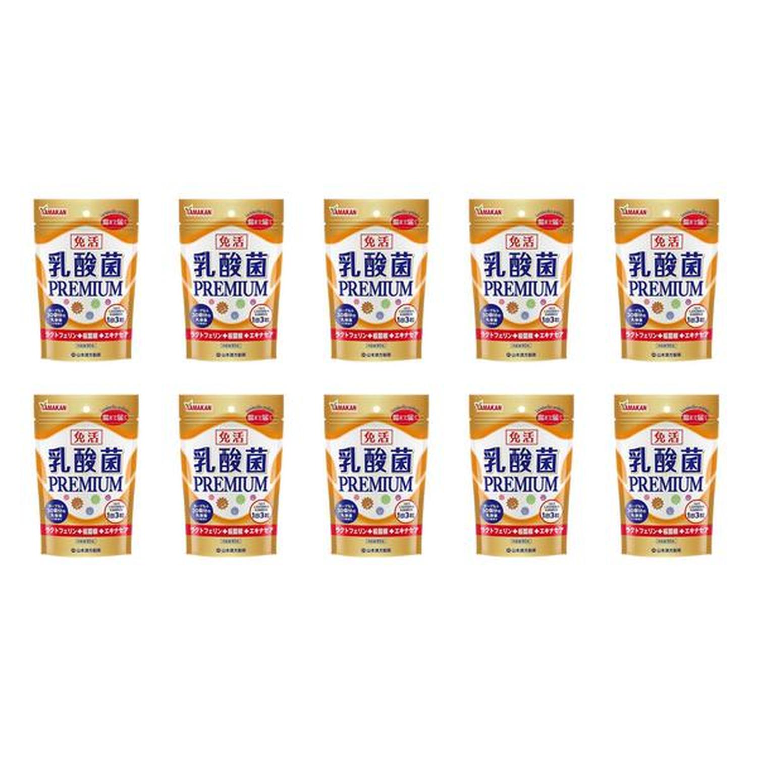 10個セット 山本漢方製薬 山本漢方 乳酸菌PREMIUM粒 90粒