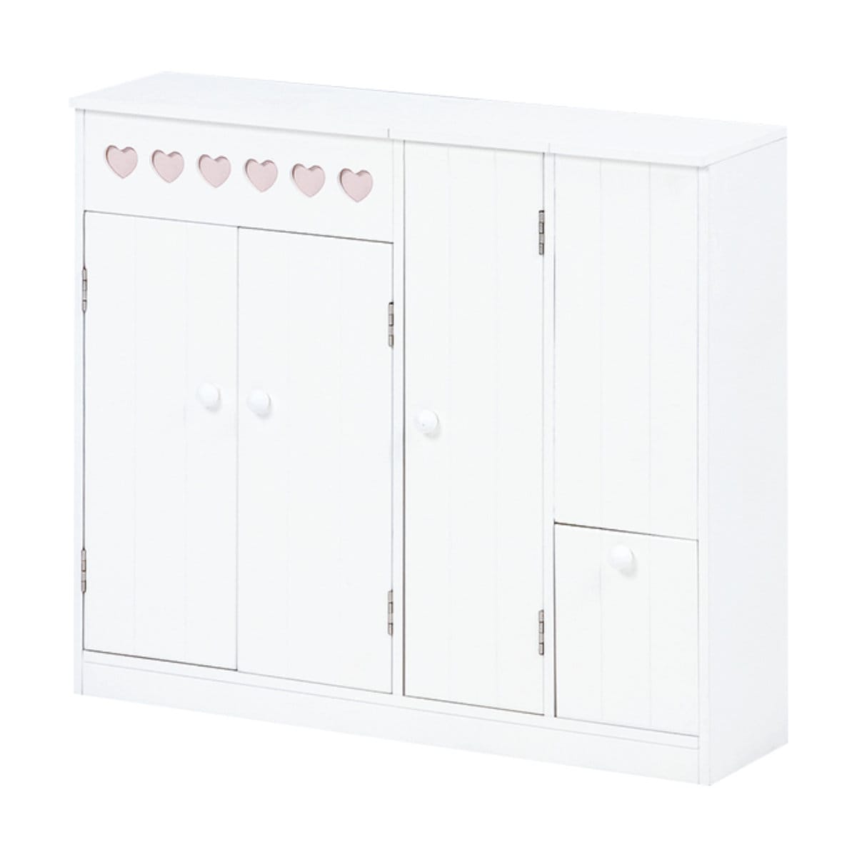 トイレラック ハート ワイドタイプ MTR-6112WH トイレ収納ラック サニタリー収納 トイレットペーパーストッカー 収納ラック トイレ収納 ラック 掃除道具収納 ワイド