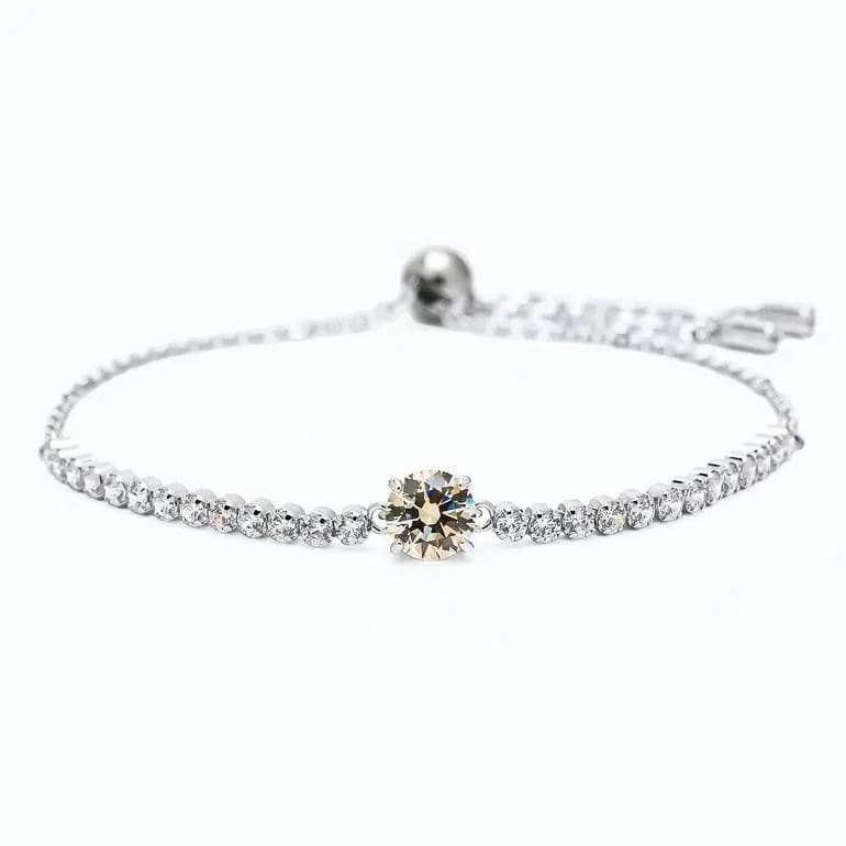 ブレスレット レディース マトリックス クリア シルバー イエロー 5690694 ジュエリー アクセサリー 女性