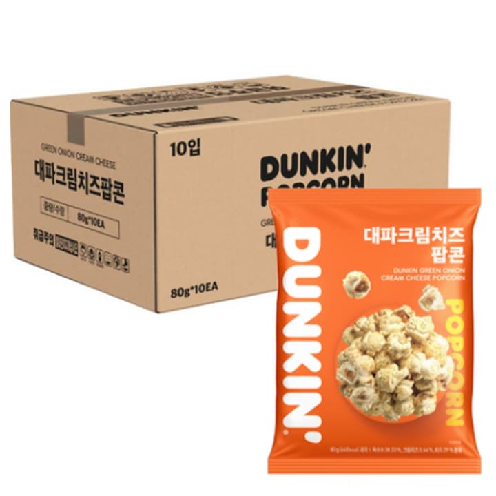 ダンキン 長ネギクリームチーズ ポップコーン 10個 X 80g
