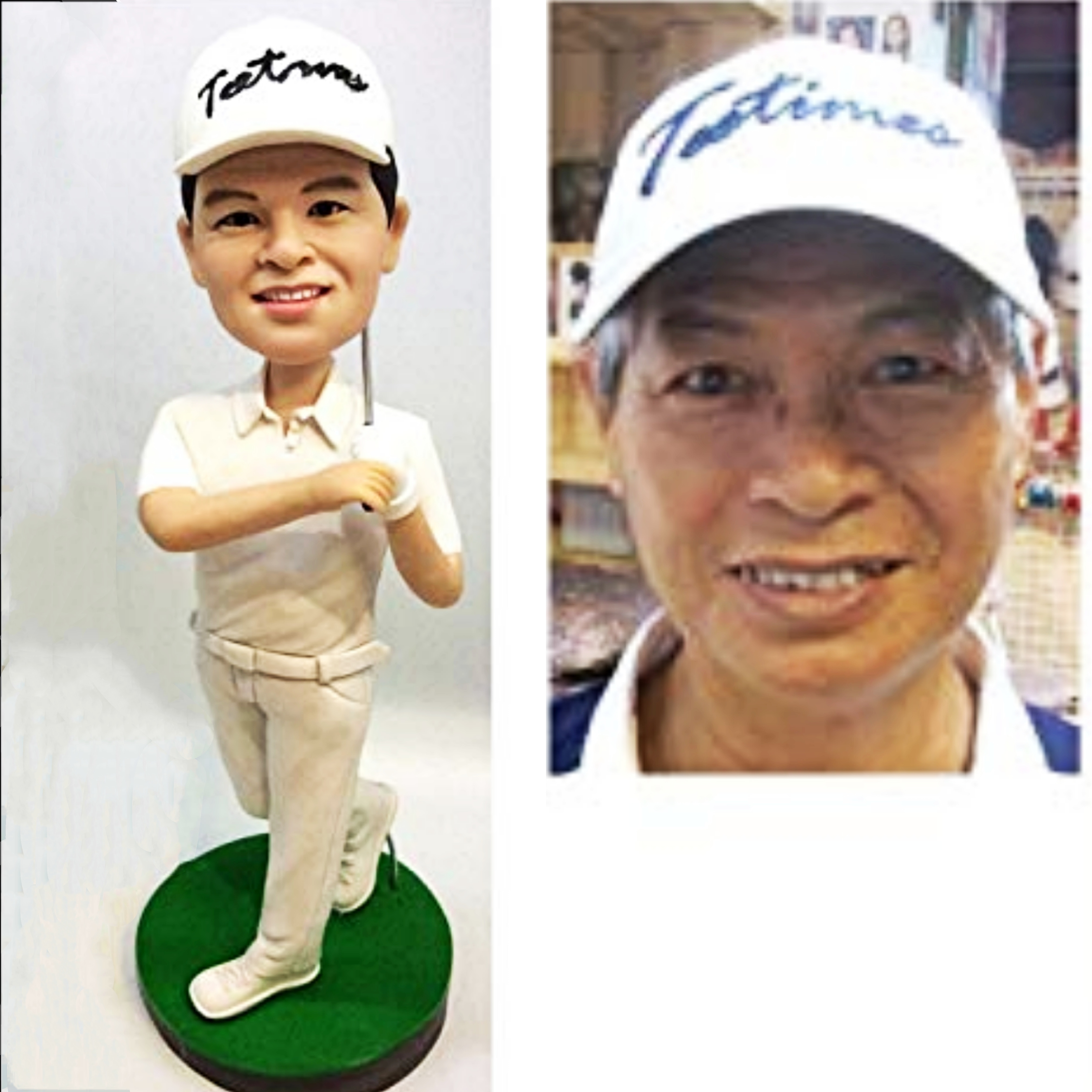 【オーダーメイド】3D肖像画 似顔絵 人形 フィギュア 彼氏 彼女 誕生日 ケーキトッパー 記念日 ゴルフ カップル プレゼント