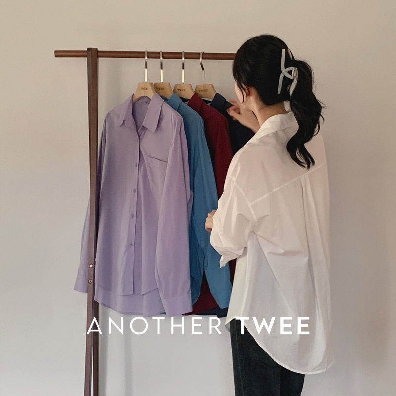 [tnb0220] 韓国ファッションルーズフィットアトムシャツ