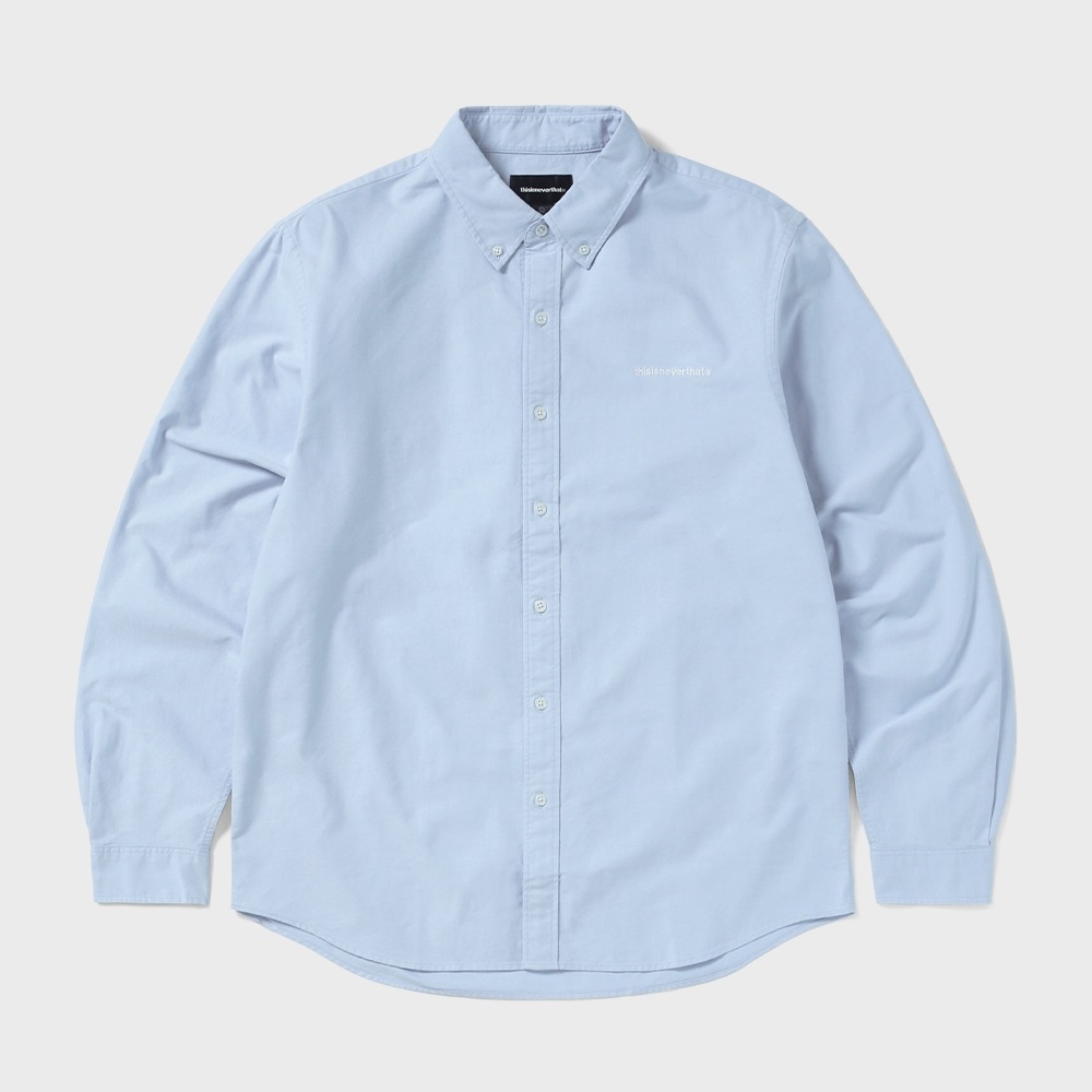 ディス・イズ・ネヴァー・ザット T-ロゴオックスフォードシャツライトブルー