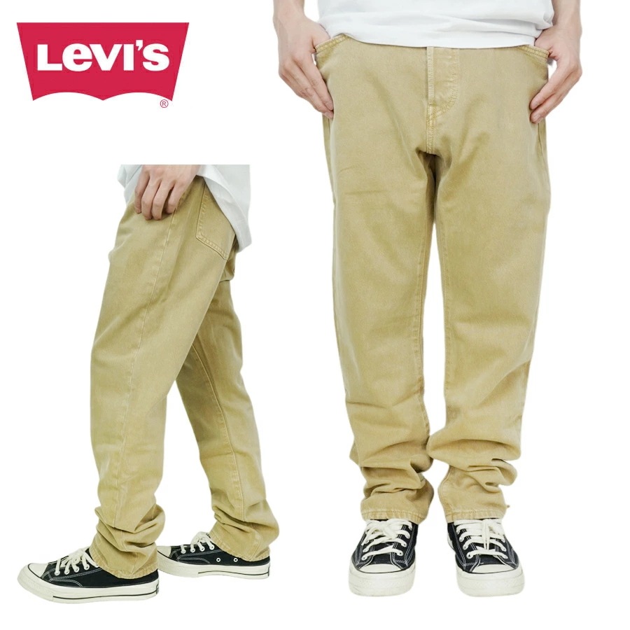 メンズ デニムパンツリーバイス LEVIS501 オリジナル 501 ORIGINALベージュ BEIGE コットンツイルストレート ミッドライズ エイジング