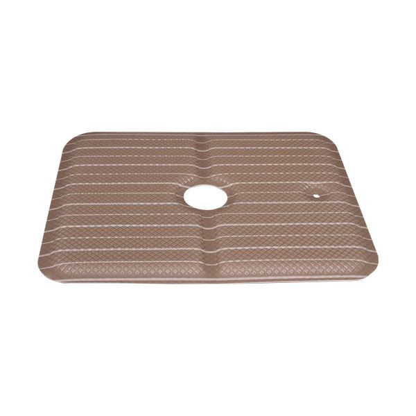 （まとめ） サンベルム いごこち風呂椅子マットブラウン TU19810 1枚 5セット