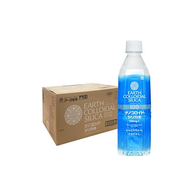 他サイト： アース製薬 アースコロイダルシリカ100 [500ml×24本] シリカ100mg/L含有 ナノコロイド シリカ水 中硬水 国内製造の商品画像