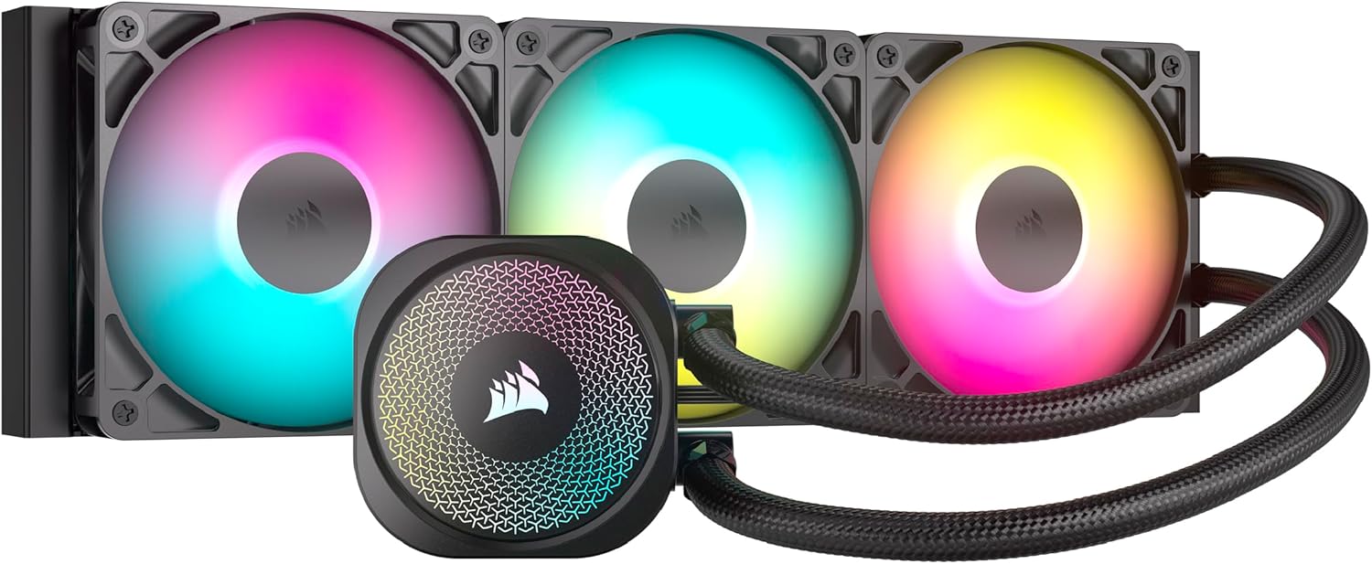 CORSAIR NAUTILUS -ノーチラス- 360ラジエーター RS ARGBケースファン付き 水冷式CPUクーラー ブラック CW-9060093-WW