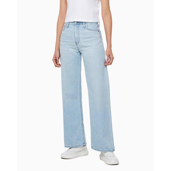 女性ハイライズワイドフィット37.5軽量スプリットデニム(J225051)