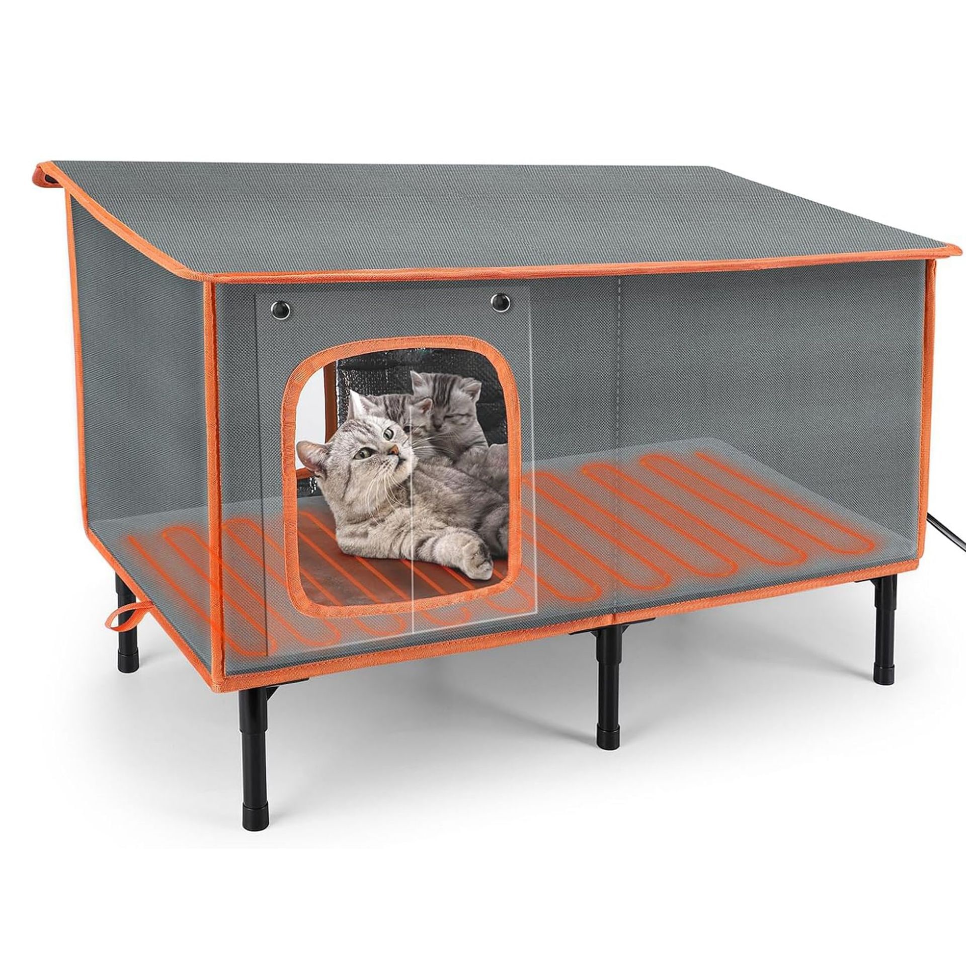 猫の巣の巣屋外加熱断熱折りたたみ折りたたみ猫ケージ猫猫猫の分娩室ペットフェンステント