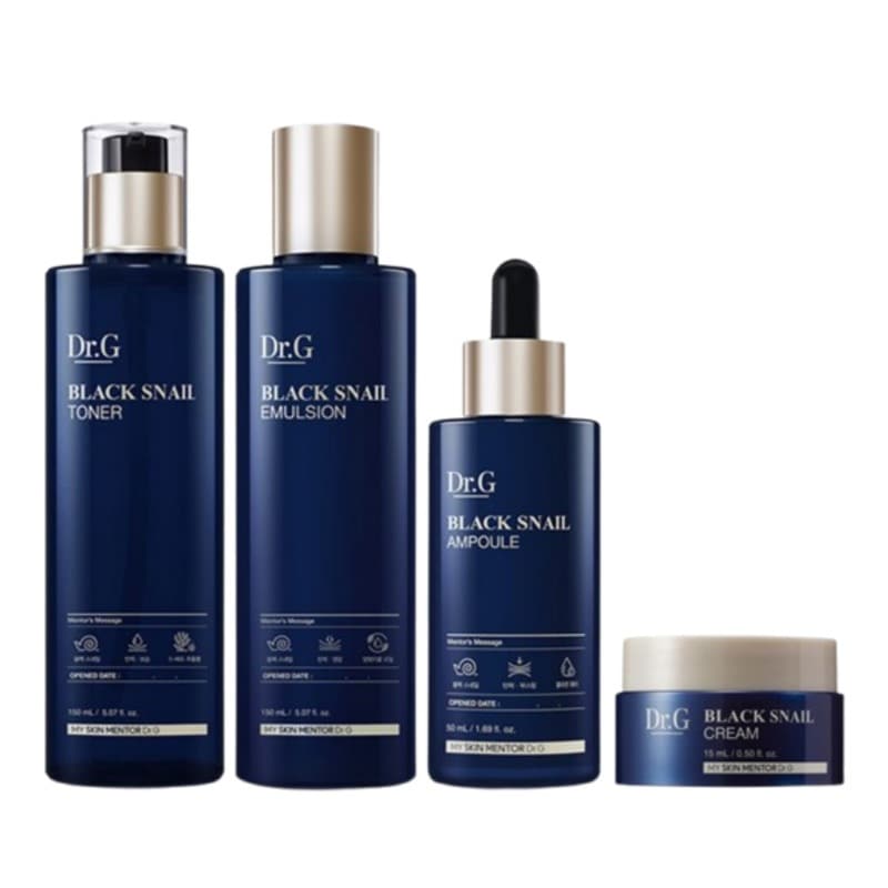 ブラックスネイル プレステージ 基礎化粧品 4点 ギフトセット韓国コスメ 構成品:トナー150ml + エマルジョン150ml + アンプル50ml + クリーム15ml