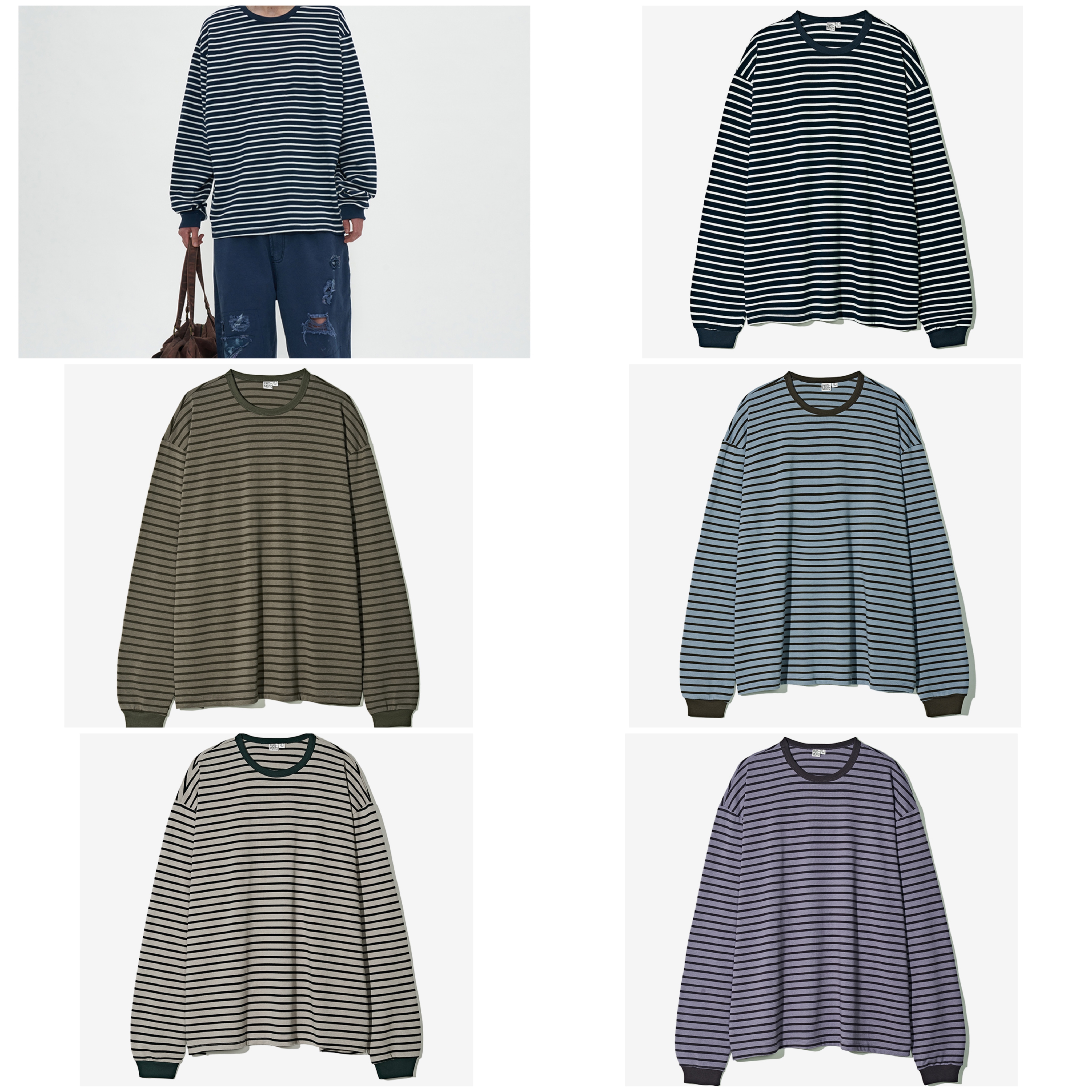 クラシック ストライプ ロング スリーブ