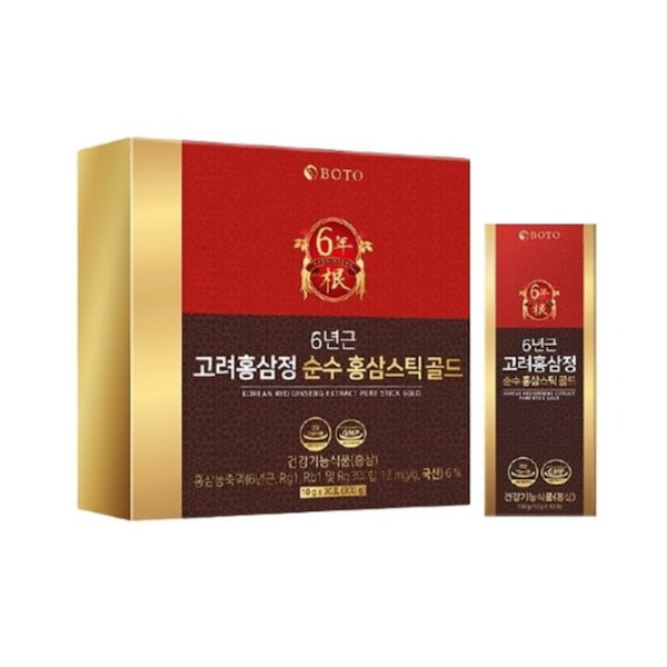 Amazon | BOTO 6年根紅参スチック 、純粋紅参スチックゴールド