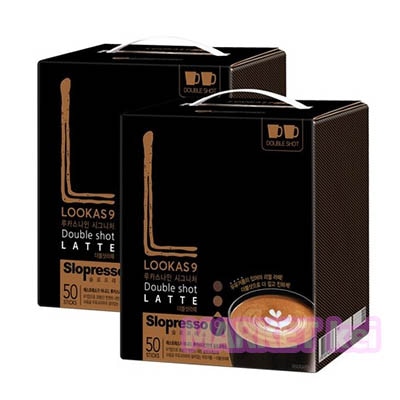 【ダブルショット ラテ 100T (50T x 2box) 】ルーカス ナイン シグネチャー ダブルショット ラテ/ スティック/韓国コーヒー NEW/韓国食品/ルーカス9 5,394円