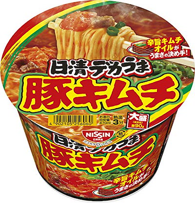 日清食品 デカうま 豚キムチ 101g *12個のサムネイル