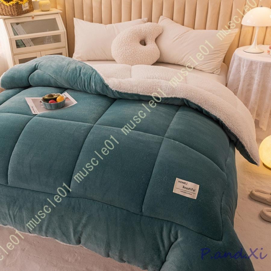 あったか 掛けふとん 冬用 キルト ふわふわ 雲に包まれる 接触温感 厚手 リバーシブル やわらかい シングル ダブル フランネル 軽くてあったか 保温 断熱