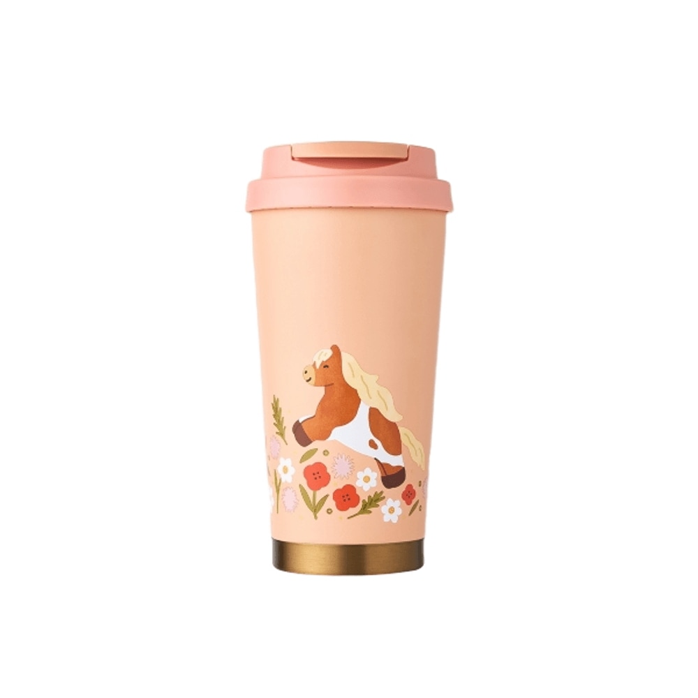 SS ポニーアンドフラワー エルマ タンブラー 473ml + エコタンブラー ドリンククーポン(カカオトーク発送)