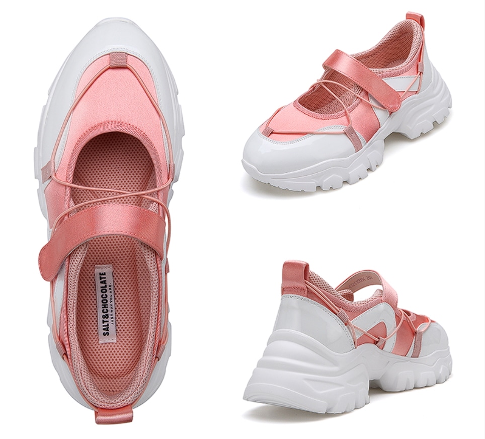 オデット ベルクロ スニーカー (ヒール5cm／全5カラー）