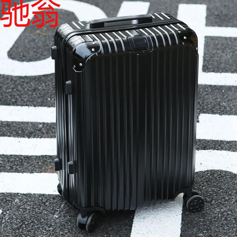 スーツケース荷物頑丈で耐久性のある厚手のトロリーケース強化ユニバーサルホイール小型トレンディな女性と男性パスワードレザー