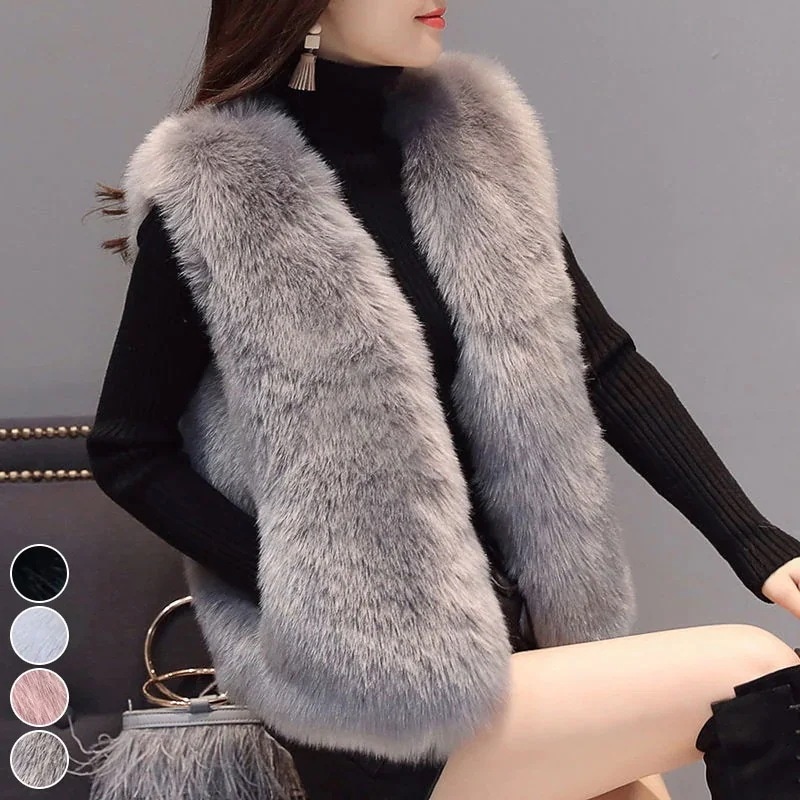 ファーベスト レディースフェイクファー ショート丈コート ジャケットアウター C003