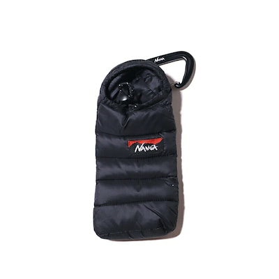 他サイト： ナンガ ミニスリーピングバッグフォンケース ブラック W8.5×H17cm #N1SC2291-BLACKの商品画像