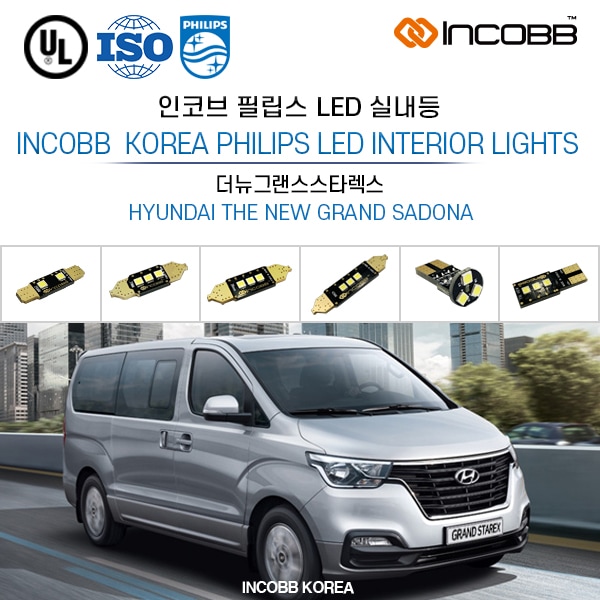 INCOBB KOREA 6500K Crystal White Super Bright iMAX LED Bulbs car interior lights