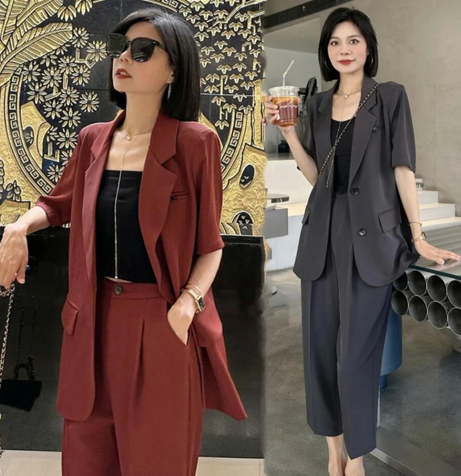 カジュアルスーツ キャリア 通勤 就活 リクルートスーツ ビジネススーツ フォーマル 入学/卒業式スーツ 事務服 オフィス OL 夏服 体型カバースーツ レディース セットアップ サマースーツ 短袖