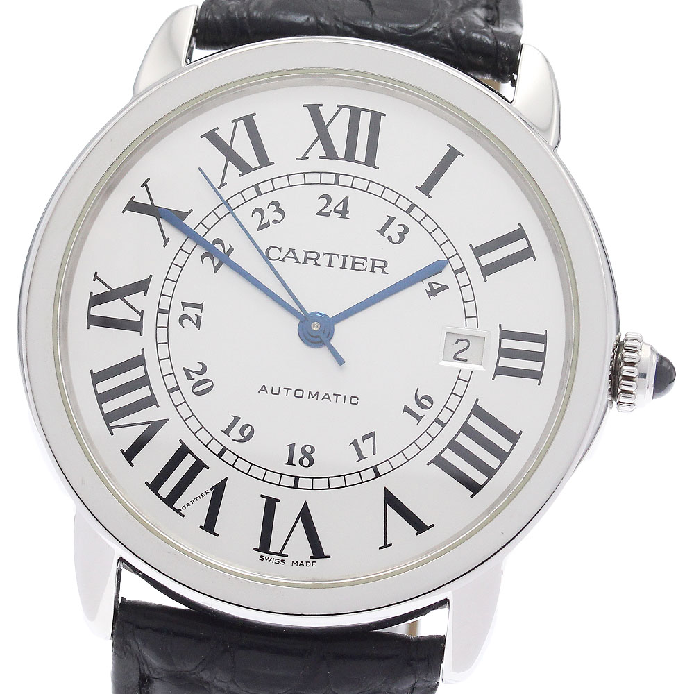 カルティエ CARTIER W6701010 ロンドソロ XL デイト 自動巻き メンズ _960388【中古】