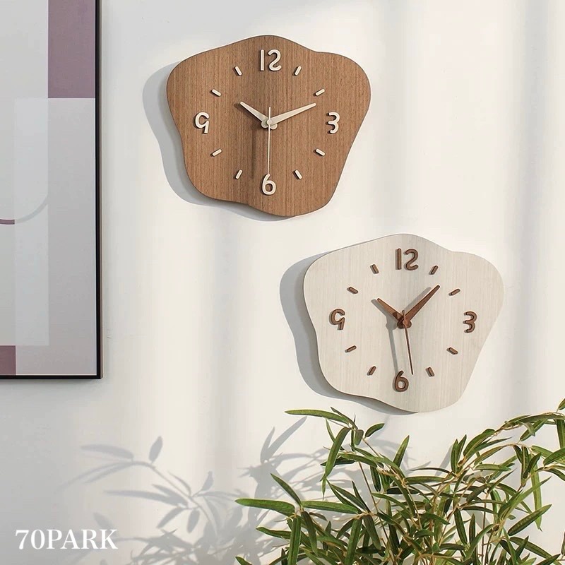 ウッド ニュアンス カーブ シルエット クロック 全4種 壁掛け時計 静音 掛け時計 北欧 おしゃれ 韓国インテリア 北欧インテリア 韓国雑貨 韓国っぽ インテリア雑貨 韓国 70PARK 5,863円