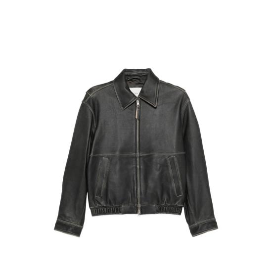 DUNST Men Leather Jackets UDJU6A105G3 BLACK