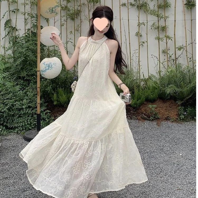 【超お得1つ買うと10個もらえる】メガ割ワンピース 夏の準備 ホルタードレス レディース 夏 新作 ノースリーブ ミドルドレス