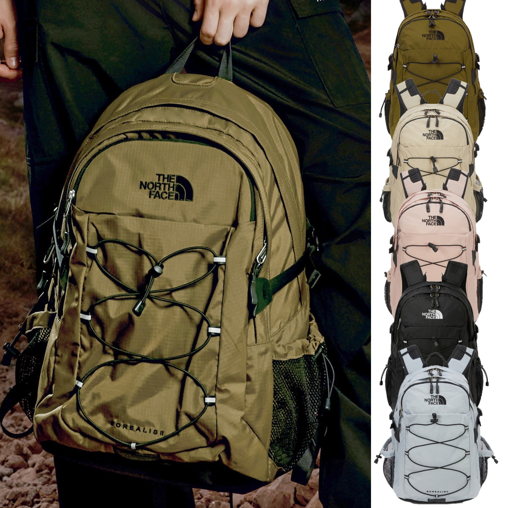 2025 春 新商品 BOREALIS II - 6色 バックパック BOREALIS II 韓国ブランド おしゃれ 軽量 ユニセックス アウトドア 新作 人気 トレンド 6色