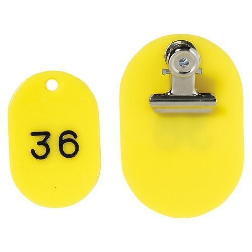 （まとめ買い）PP親子札2枚組ポリプロピレン番号入連番 CR-PY50-Y 00019898 [x3]