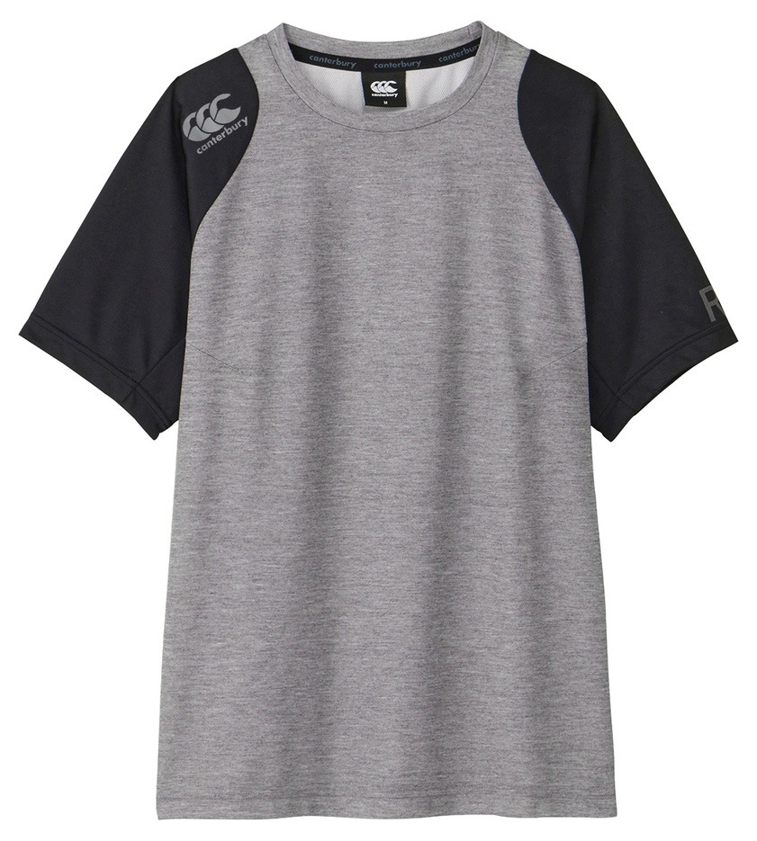 カンタベリー CCC-RP34071-17-XL メンズ アールプラス ショートスリーブ パフォーマンスティー（チャコールグレー・サイズ：XL） CCCRP3407117XL
