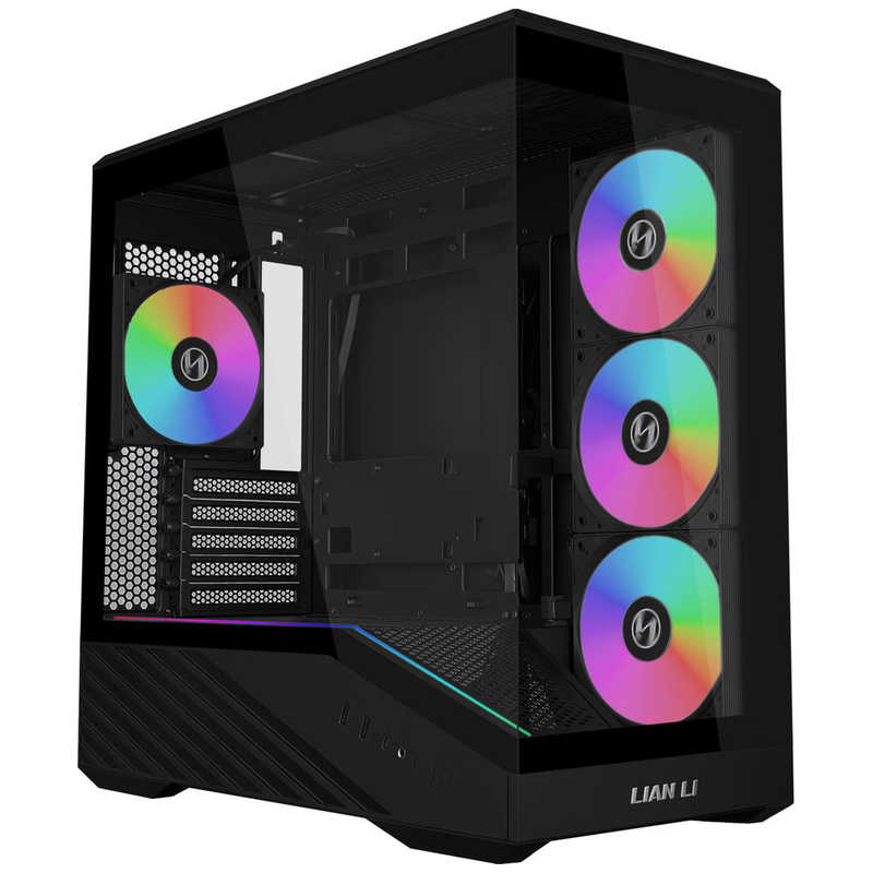 LIANLI　PCケース ［Micro ATX / Mini-ITX］ Vector V100R MINI(ファン搭載モデル) ブラック　V100RMIX
