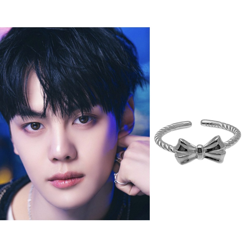 【ZB1 キムギュビン着用】Zerobaseone着用シルバーリング　ribbon リング　指輪