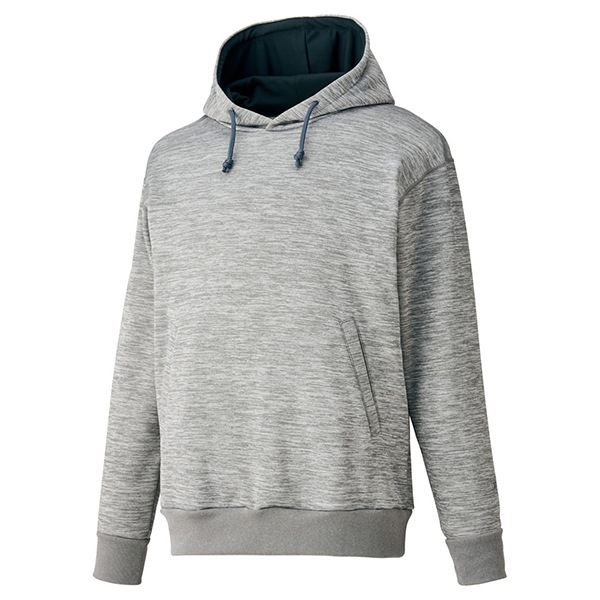 ゼット 野球ウエア HEAT-Z 裏起毛スウェットパーカー グレー O BOS311 1500