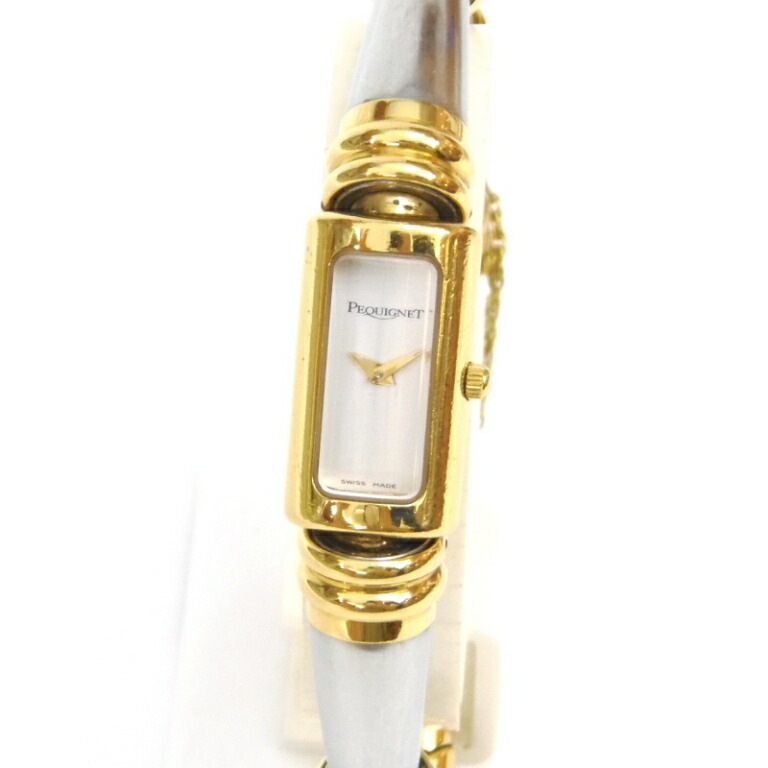 PEQUIGNET 腕時計 ﾌﾞﾚｽﾚｯﾄ ｸｵｰﾂ 3511 白系盤 【中古】(59470)