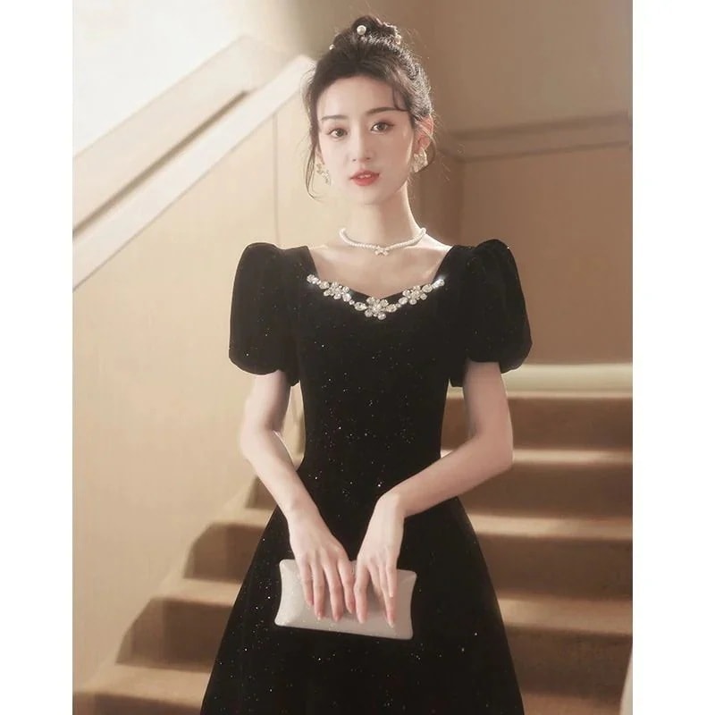 大人気ドレス高級質感ドレス韓国ファッションワンピース成人式ウエディングドレス誕生パーティー/フォーマルなパーティードレス