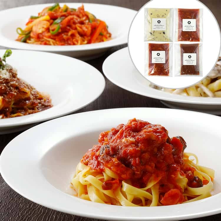 東京 「ホテルオークラ」 4種類のパスタソース ミートソース 150gアマトリチャーナ 150g4種のキノコのクリームソース 150gナポリタンソース 150g 離島は配送不可 7270114 お歳暮