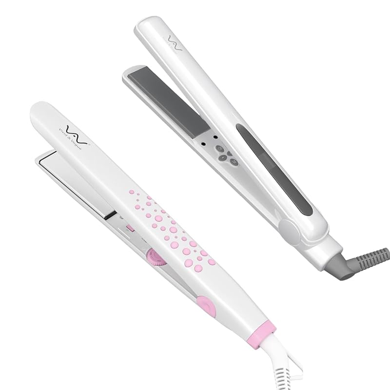 VAV プロ仕様ヘアアイロン セラミックストレートアイロン メンズ用可 140230℃温度調節 海外兼用