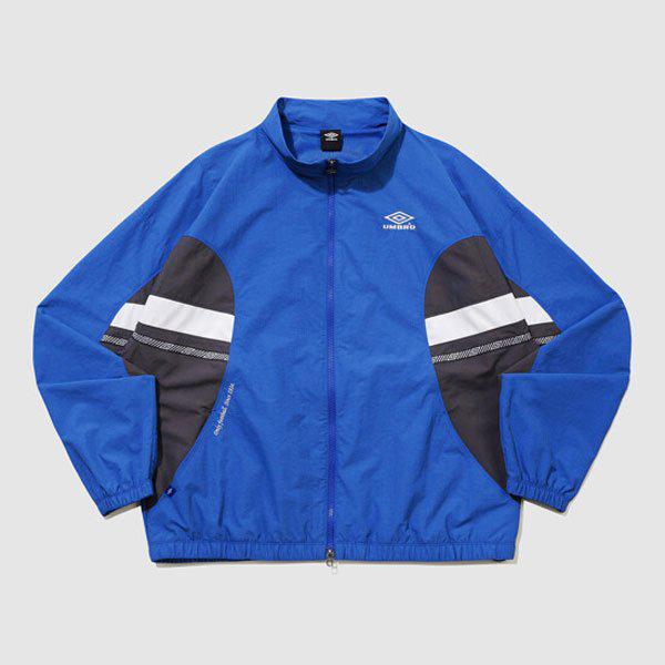 ヘリテージ トラック ウーブン ウィンドブレーカー ジャケット UR121CJK13 BLUE