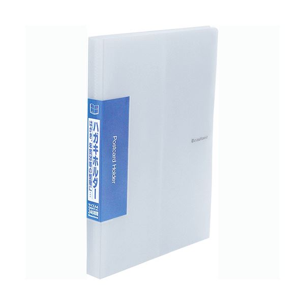 (まとめ) ビュートン ハガキホルダー A4タテ 120ポケット クリヤー NPC-A4-120C 1冊 (×10セット)