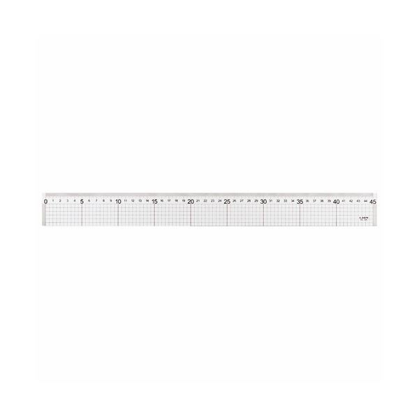 (まとめ) ライオン事務器 ハイカットスケール45cm HC-45 1個 (×10セット)