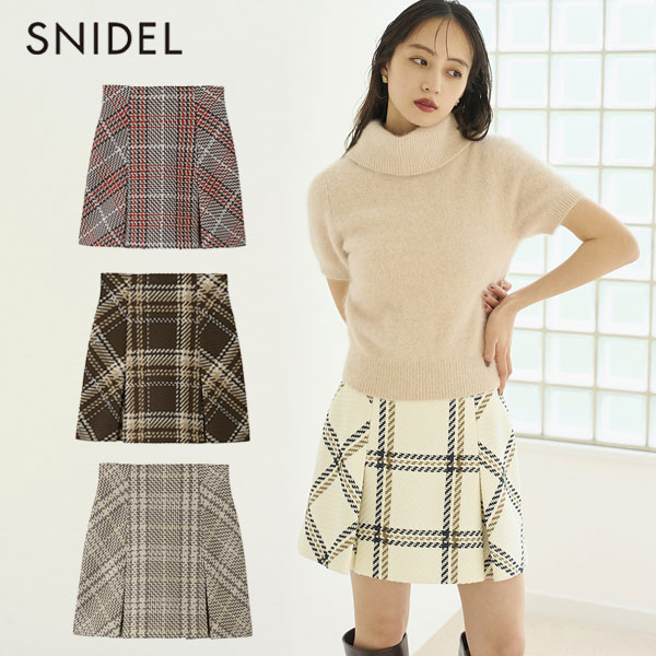 Sustainableロービングチェックミニスカート swfs254143
