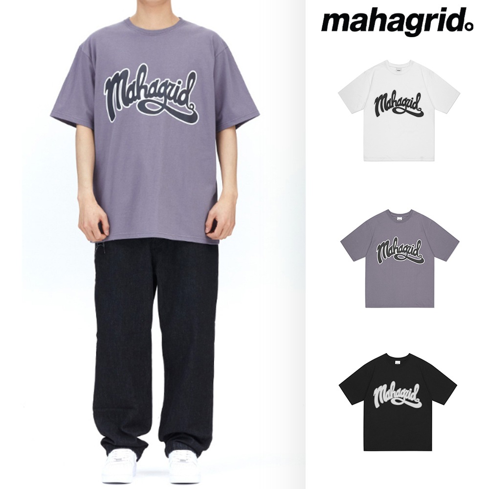 [mahagrid] CURVED LOGO TEE
