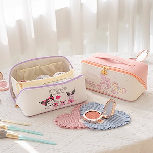 10個セット ポーチマイメロディ洗面化粧品収納旅行大開口収納袋