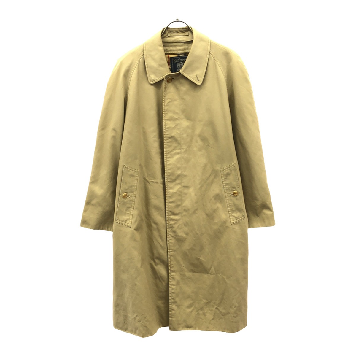 Burberrys バーバリーズ 90s オールド ステンカラーコート 90-165 ベージュ 裏チェック メンズ 古着