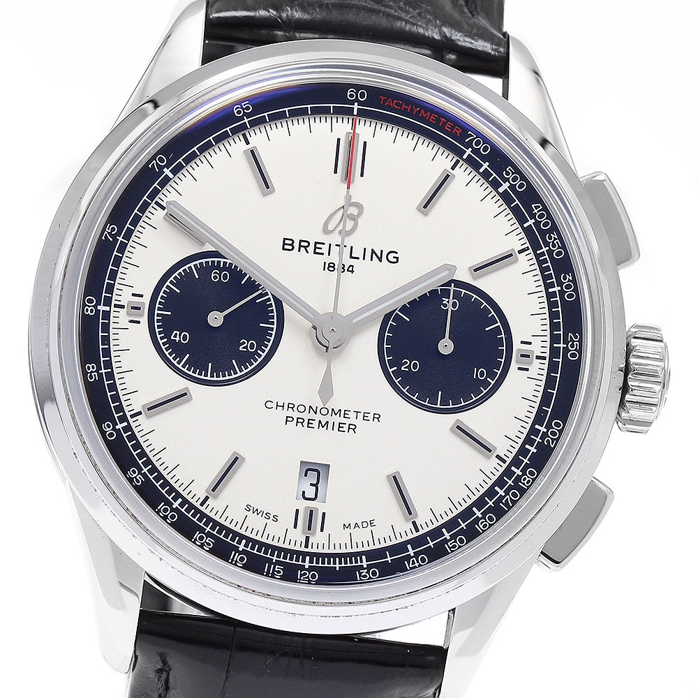 ブライトリング BREITLING AB0118 プレミエ B01 クロノグラフ 自動巻き メンズ 良品 箱・保証書付き_902350【中古】